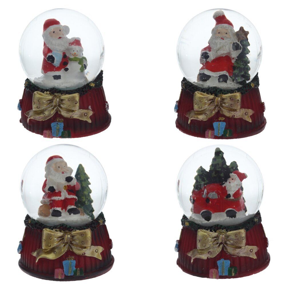 GAEM Фигурка декор в стекл шаре "Дед Мороз", D 4.5 см, L5 W5 H6 см, 4в.