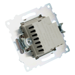 Розетка 2-местная USB + type C (механизм), STEKKER GLS10-7116-02, 250B, 3A, max 20W, серия Катрин, шампань 50056