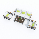 Лаунж зона Ideal Patio ВЕРИТА  белая - каркас карбон