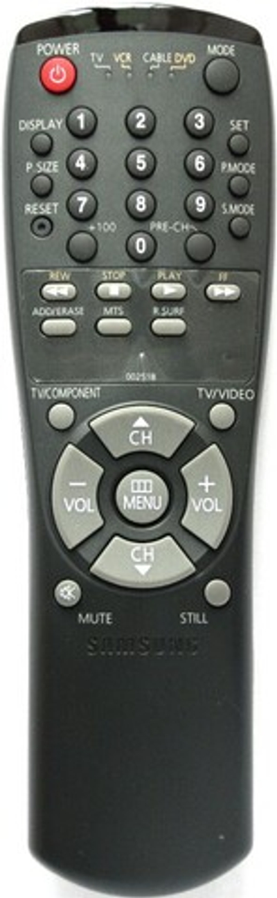 Пульт ДУ для SAMSUNG 00251B TV/VCR/DVD