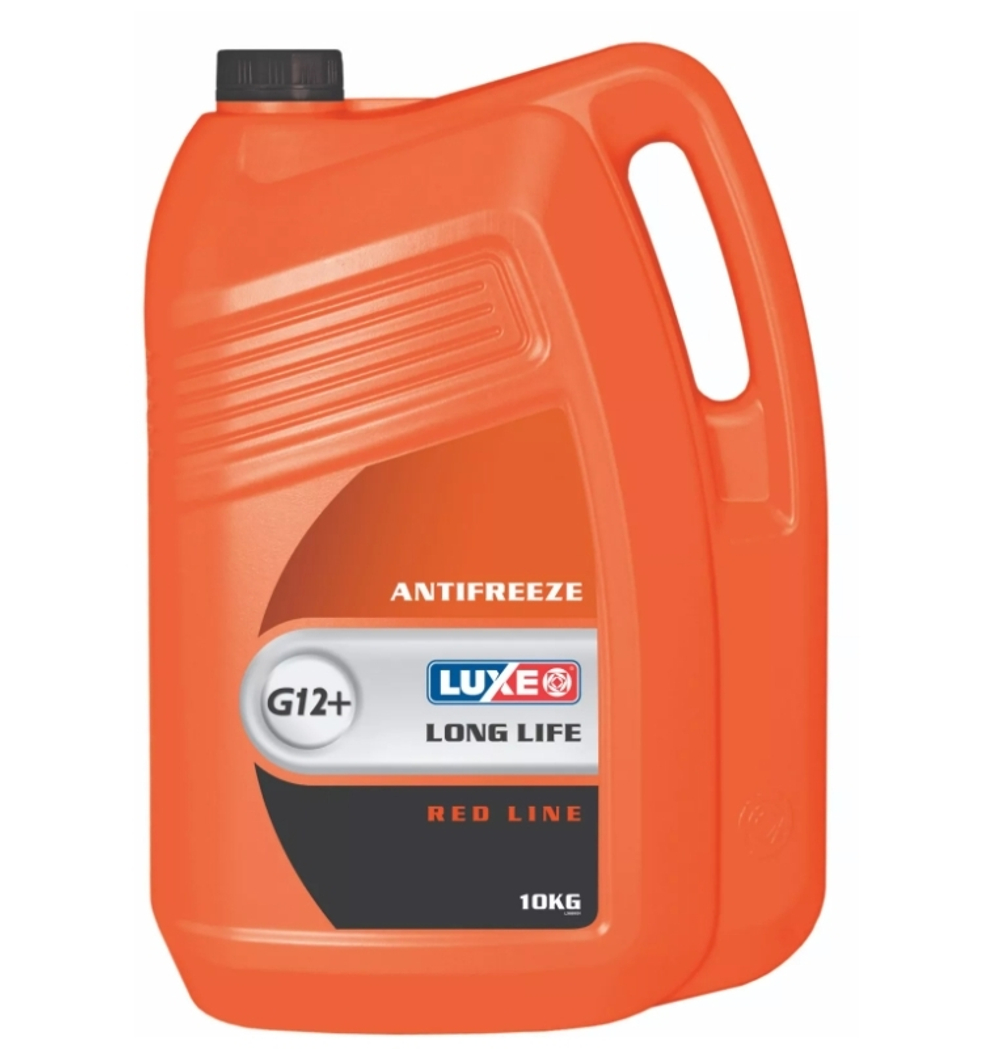 Антифриз Luxe Long Life G12+, красный, 10 кг