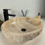 Каменная раковина из оникса Erozy Yellow EO-04517 (53*42*15) 0159 из натурального камня