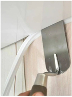 Декоративная заглушка, вставка плинтус для натяжного потолка L, белый, 20 метров