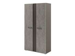 Стеллаж высокий широкий с планкой 950х414х1820 D-77 Бетон Чефалу светлый/Трюфель