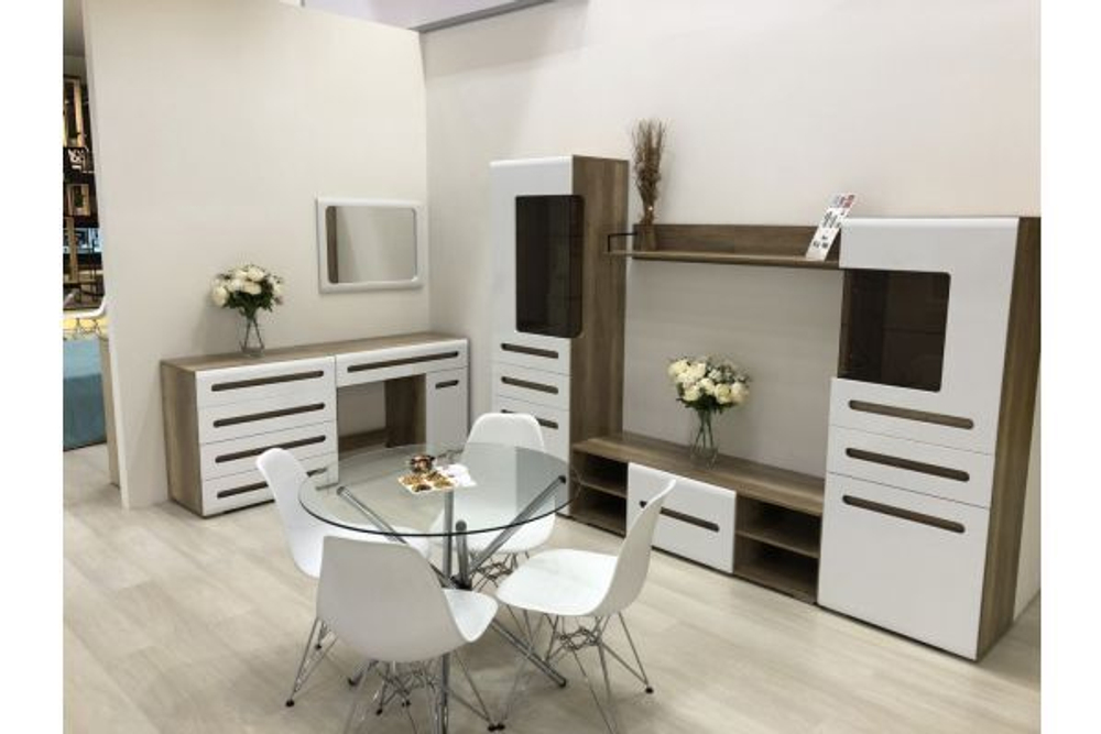 Шкаф распашной Наоми ШК-24 дуб каньон/белый