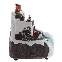 Фигурка декоративная "Рождество" (4 мелодии, подсвет, движ, 3xAA н/п, +USB), L30 W20 H20 см