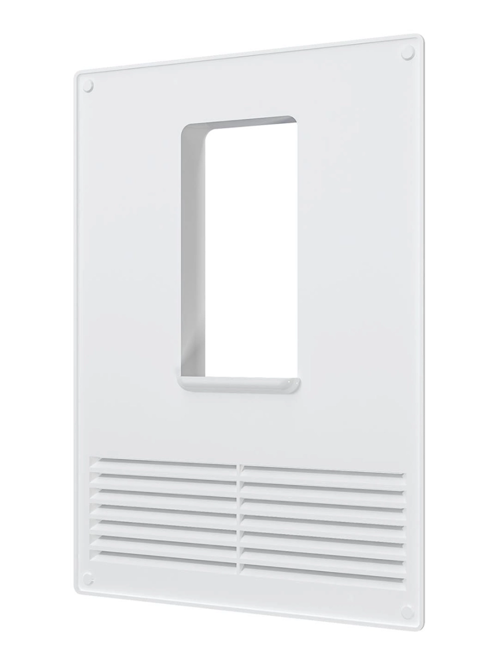 Площадка торцевая ПТВР фланец 60х120 вертикальная решетка 180х250 пластик ERA