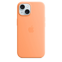 Силиконовый чехол для iPhone 15 Оранжевый сорбет (Orange Sorbet) MagSafe MT0W3