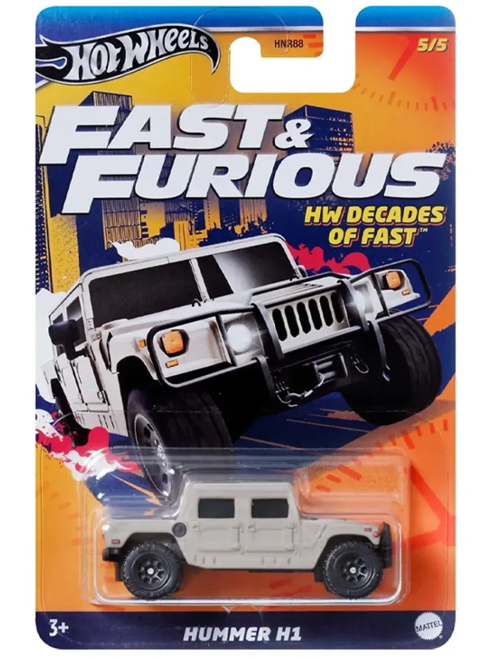 Машинка Хот Вилс Hummer H1 HNR88 HRW45