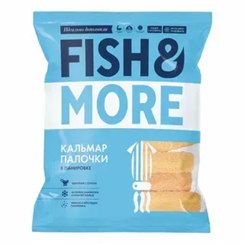 Кальмар палочки в панировке обжар. 500гр.