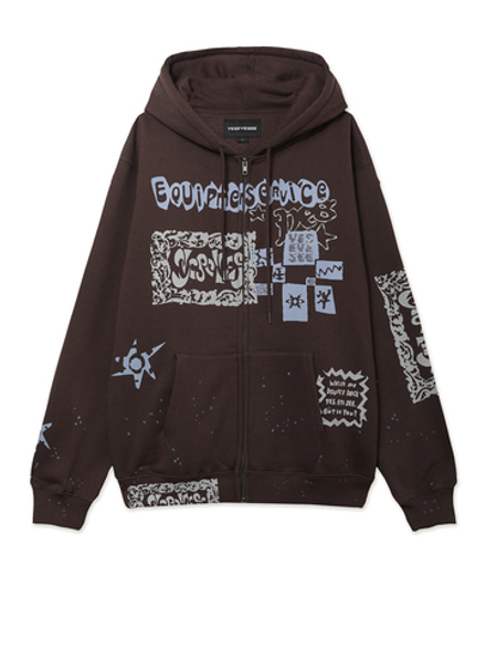 Мужская Толстовка Scanned Zip-up