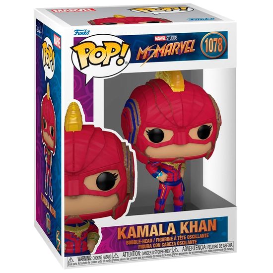 Фигурка Funko POP! TV Bobble Marvel Ms. Marvel Kamala Khan (1078) 59496 / Фигурка Фанко ПОП! по мотивам сериала "Мисс Марвел", Камала Хан