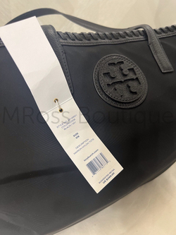 Сумка Tory Burch Marion Nylon Tote из нейлона East West черная