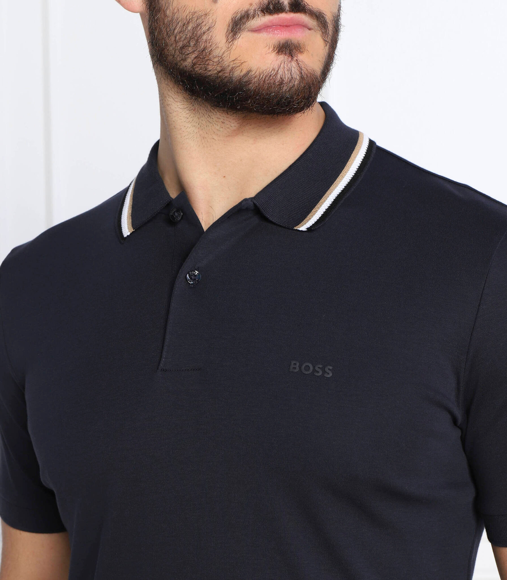 Поло Penrose 38 BOSS BLACK - темно-синий(50469360)