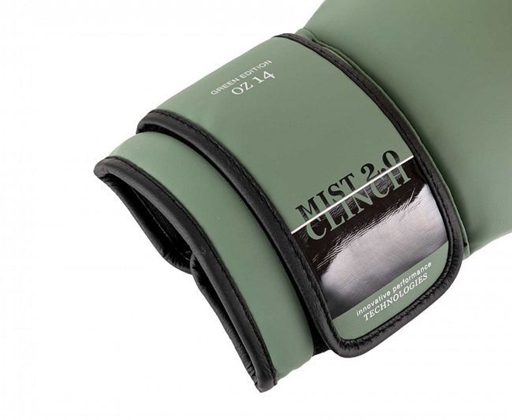 Перчатки боксерские Clinch Mist 2.0 зеленые C183