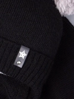 Шапка детская зимняя вязаная и снуд