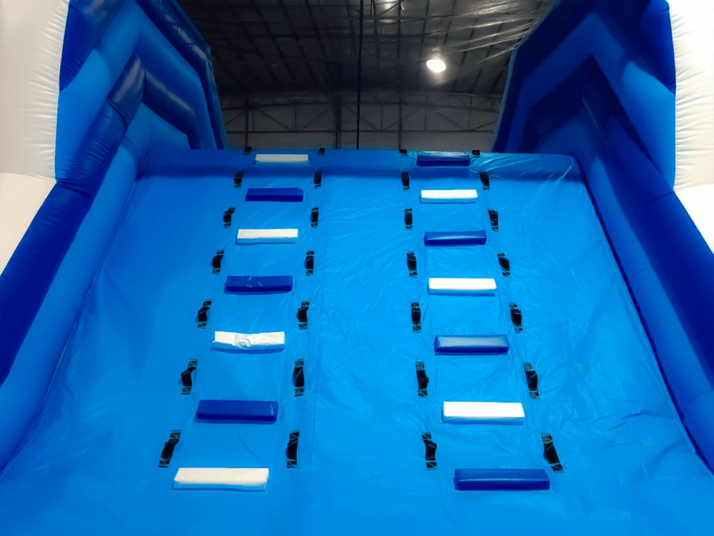 Коммерческая надувная полоса препятствий «Конструктор» 50*4,5*4 м