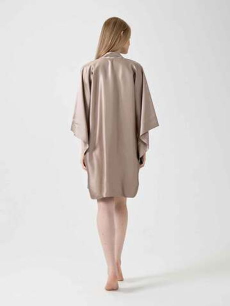 Халат кимоно OnSilk Assami mini Бежевый S