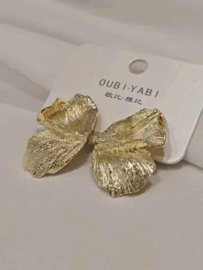 Серьги Oubi Yabi «Лепестки» Gold 14K