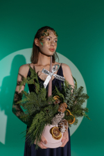 Новогодняя композиция со свечей "Лесная сказка"