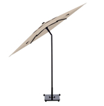 Зонт пляжный профессиональный 2х2 м Kiwi Clips, бежевый, 2000х2000