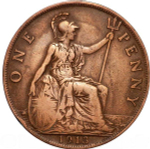 United Kingdom 1 Penny George V 1913