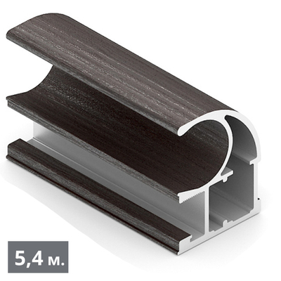 СТАНДАРТ Вертикальный профиль С (5,40 м) венге темный (ПВХ) (NA0204) Aristo (Под Заказ)