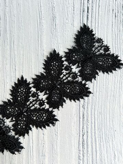 Тесьма кружево для рукоделия и вязания бабочки