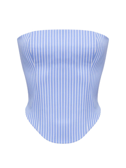 Хлопковый топ в полоску