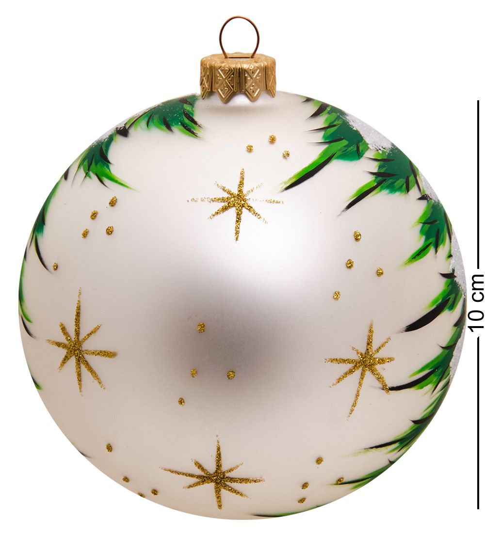 Элита НФШ-1483 Ел.украшение Шар «Козочка с колокольчиком» 100 мм