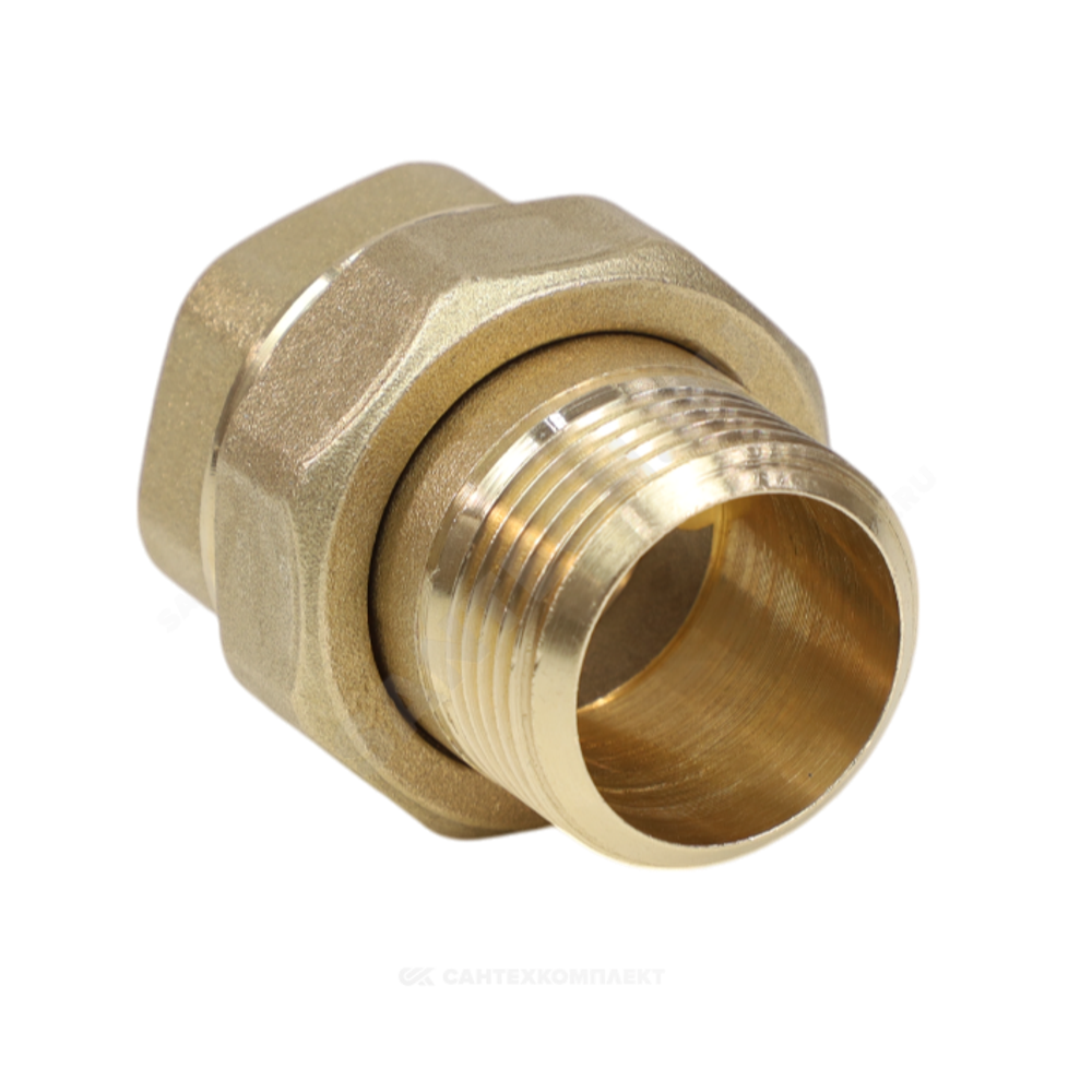 Соединитель латунь американка Ду 20 (3/4") прямой ВР/НР VALFEX VF.340.L.034