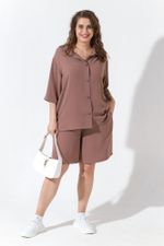 Блуза Жаркий сезон-1 Виотекс КОФЕЙНЫЙ