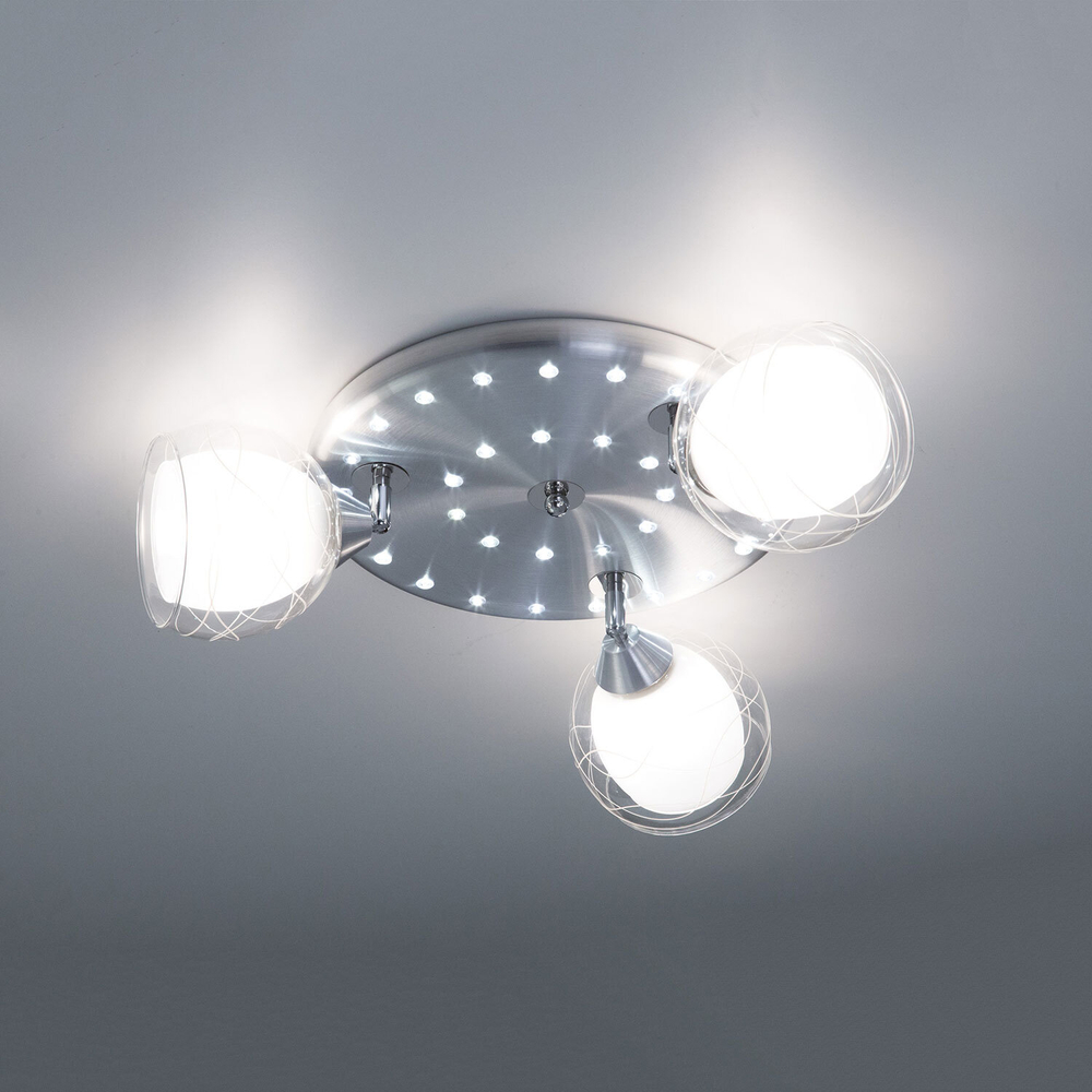 Citilux Самба CL158132 Люстра с поворотными плафонами Алюминий Хром