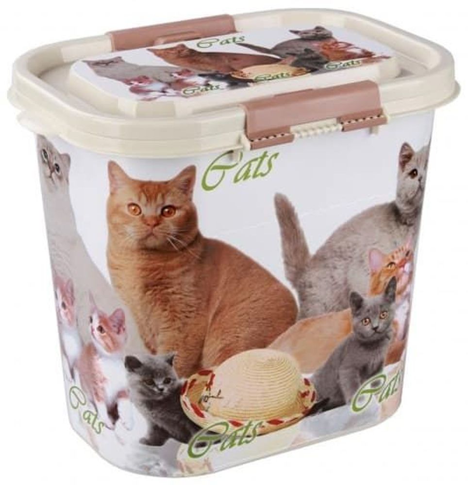 Контейнер "Cats" для корма 10 л (овальный) 313х221х263  (ООО ЗПИ Альтернатива)