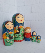 Матрешка "с курочкой" традиция 5мест