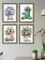 Картины на стену интерьерные 21*27 см 4 шт.