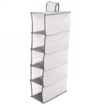 Кофр - органайзер подвесной «ЭКЛАТТ», цвет пыльно - серый, 5 отделений, 30*15*70см