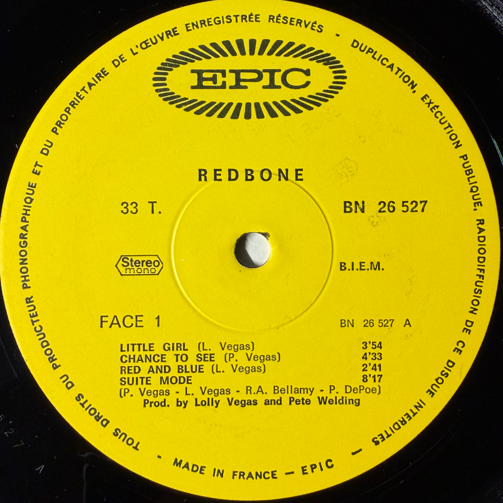 Redbone ‎– Redbone 2LP (Франция 1970г.) Т