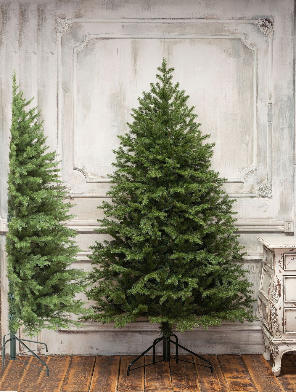 Елка Половинка «Графская» пристенная-угловая (литая+пвх) 150 см / 1.5 м