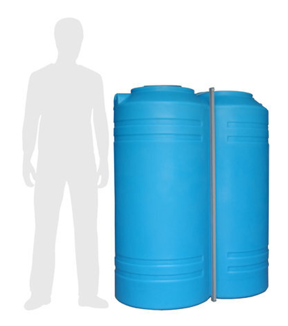 Бочка Слим Экогрупп ДВ 1000 л. (960 л.) вертикальный (1520x700x1200см;зеленый) - арт.561082