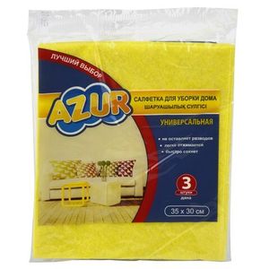 Салфетка универсальная AZUR для дома  вискоза  3 шт/уп 100 уп/кор