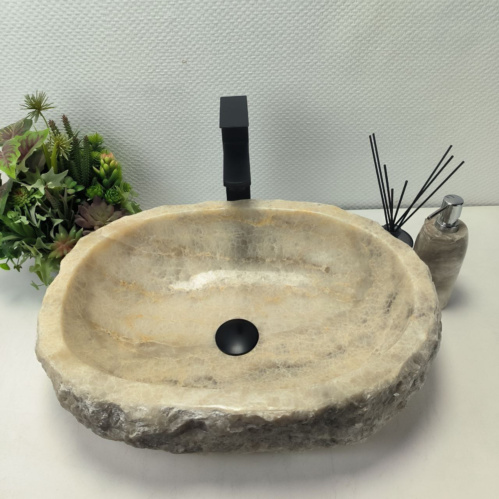 Раковина из оникса Erozy Grey EO-62633 53*39*15 0094