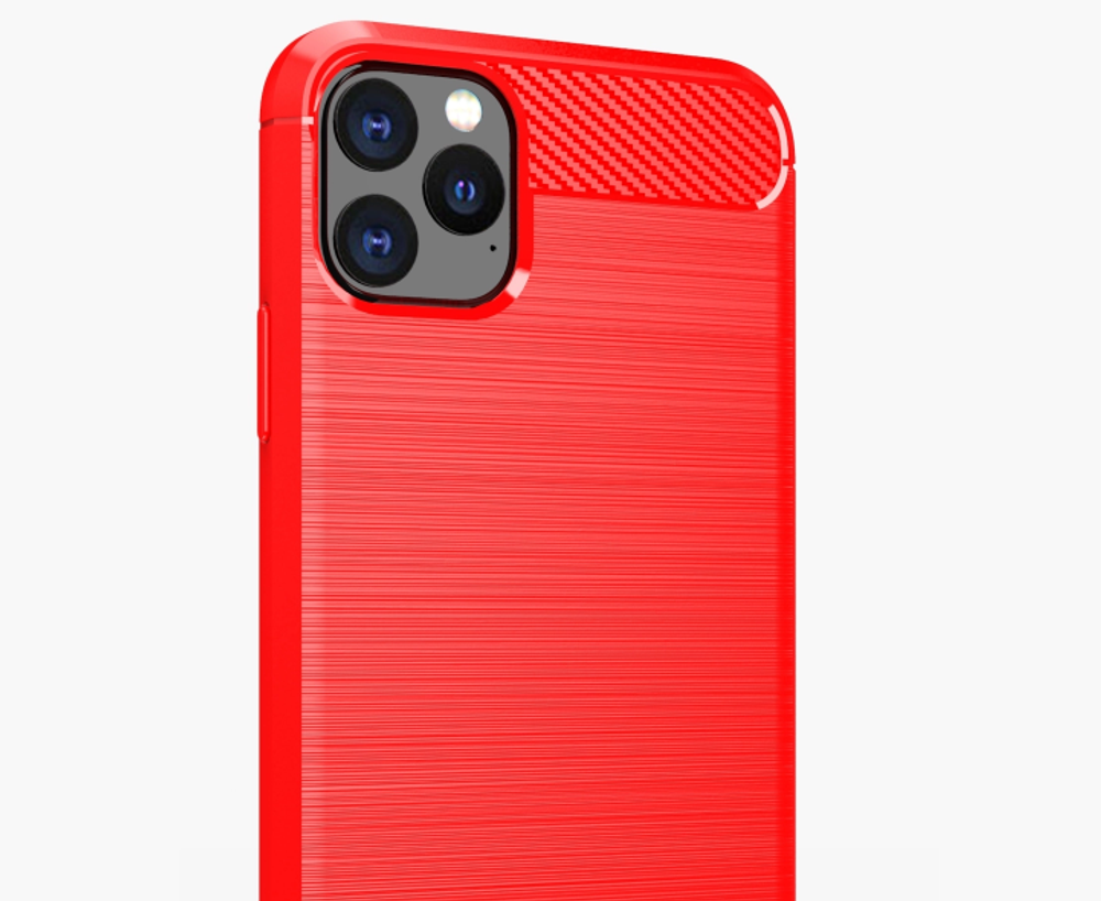 Чехол для iPhone 11 Pro цвет Red (красный), серия Carbon от Caseport