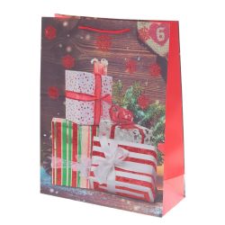 GAEM Пакет подарочный (бумага 210г/м2, блок микс 12шт), L31 W12 H40 см, 4в.