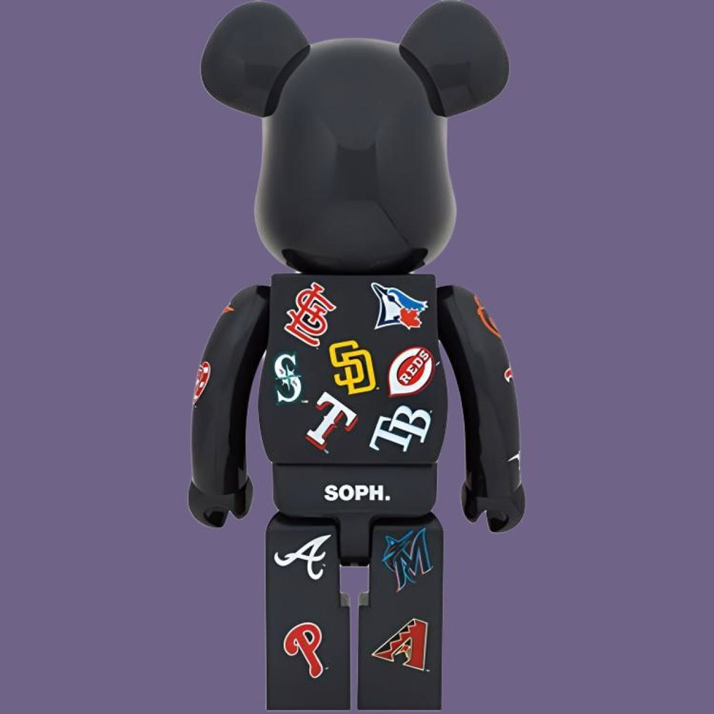 Дизайнерские игрушки BE@RBRICK F.C.R.B. x MLB (ALL TEAM), ALL TEAM 1000%