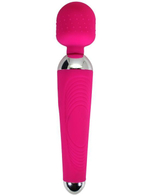 Малиновый жезловый вибратор Frida - 20 см. (Цвет: малиновый)