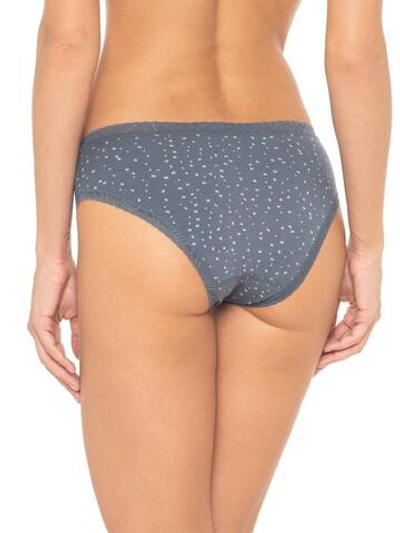 Трусики-слипы с принтом в виде бабочек (Размер: S) (Цвет: серый)