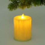 Сувенир с подсветкой «Свеча - Crystal» 7,5*10 см (работает от батареек 3 ААА)