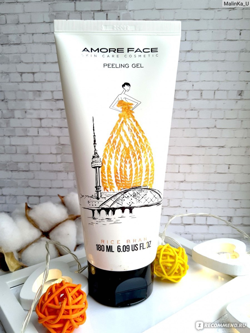 Amore Face. Пилинг-гель с рисовыми отрубями Rice Bran Peeling Gel