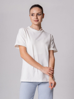 Футболка голубая с отворотами